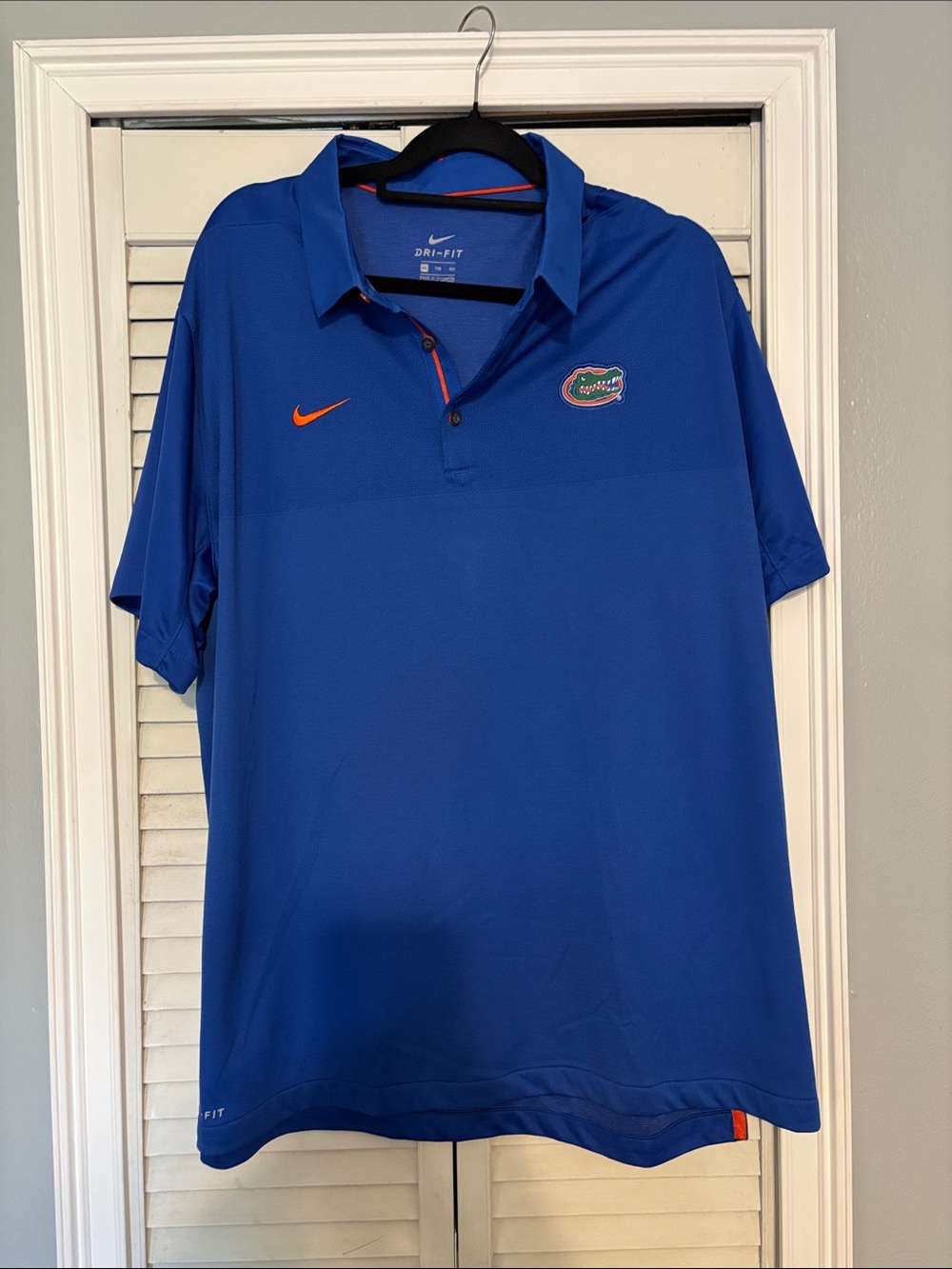Nike Royal Blue Florida Gators Dri-FIT Polo with Orange Swoosh